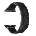 42/44/45/49mm Stainless Steel Mesh Milanese Smart Watch Straps - Set of 2 - Black