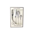 24-Piece Silver Stainless Steel Cutlery Set