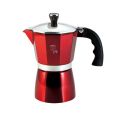 Berlinger Haus 6 Cup Stainless Steel Coffee Maker - Burgundy Edition