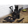 Berlinger Haus 12 Pieces Knife and Kitchen Utensil Set with Stand - Black Rose (DISPLAY MODEL)