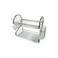 Kitchen Two-Tier Stainless Steel Dish Rack(SECOND HAND)
