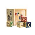Educational ABC Wooden Blocks In Storage Box - 48 Piece