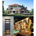 Outdoor 350x110x100Mm Wall Lamp For Garden Balcony Cottage & Street - Black