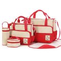 5 in 1 Multifunctional Diaper Bag (RED)
