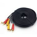 3 RCA Male to 3 RCA Male RCA Cable 20meter