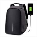 Anti Theft Travel Backpack Laptop school Bag With USB Charging Port  BLACK