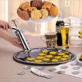 Biscuit Cutter Cookie Maker - Metal Biscuit Press