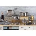 Blaumann 15-Piece Stainless Steel Cookware Set - Gourmet Line