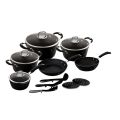 Berlinger Haus 15 Piece Oven Safe Cookware Set - Black Professional Line