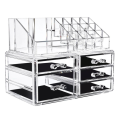 5 Drawers For Jewellery Cosmetics Makeup Box - WITH CRACK
