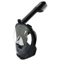 Luxury 180 Degrees View Full Face Snorkel Mask - Black (S-M)