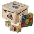 48 Piece ABC Wood Blocks Set (OUTSIDE BOX CRACKED)