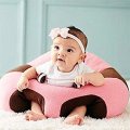 Plush Baby Chair - PINK & BROWN