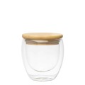 Double Walled Glass with Bamboo Lid - 250ml