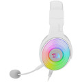 REDRAGON OVER-EAR PANDORA USB (POWER ONLY)|AUX (MIC AND HEADSET) RGB GAMING HEADSET - WHITE | RD-...