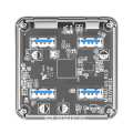 ORICO 4 PORT USB3.0 TRANSPARENT HUB | MH4U-U3-03-CR-BP