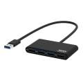PORT USB3.0 TO 4 X USB3.0 5GBPS 4 PORT HUB - BLACK | 900121
