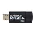 PATRIOT RAGE LITE 256GB USB3.2 FLASH DRIVE - BLACK | PEF256GRLB32U
