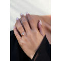 5x7mm Pear Moissanite Wedding Ring Set