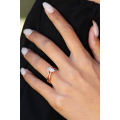 5x7mm Pear Moissanite Wedding Ring Set