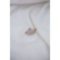 1.25ct Oval Moissanite Engagement Ring
