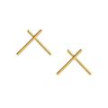 Criss Cross Earrings in 9ct White or Yellow Gold