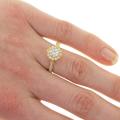 .50ct Moissanite Art Deco Engagement Ring