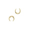 9ct Gold Crescent Earrings