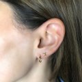 9ct Gold Cross Over Earrings