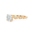 0.80ct Moissanite Solitaire Twist Engagement Ring