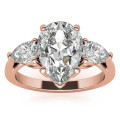 2ct Pear Trilogy Engagement Ring