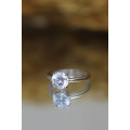 2ct Moissanite Solitaire Engagement Ring