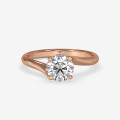 Heart Moissanite Engagement Ring