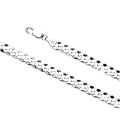 Mens Silver Curb Link Chain - 7mm