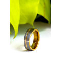 Gold Plated Mens Tungsten Ring - 8mm