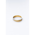 Gold Plain Flat Band Wedding Ring - 2mm-4mm