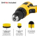 Drill Powered Scrubbing and Cleaning Brushes - 4 Pack