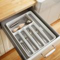 Non-slip 6 Compartment Cutlery Drawer Organiser