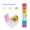 Weekly 7 Day AM PM Push Button Pill Organiser Weekly 7 Day AM PM Push Button Pill Organiser