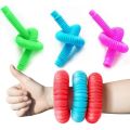 Colourful Fidget Stretch Tubes - 4 Pack