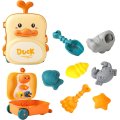 8 Piece Duck Trolley Toddler Beach Toy Suitcase