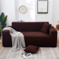 Stretch Couch Cover Brown 190-230cm - Pack of 2