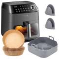Epichef AF600 5.7L Smart WiFi Air Fryer, Silicone Pot and 200 Disposable Paper Liners