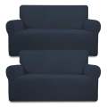 Stretch Couch Cover Blue 190-230cm - Pack of 2