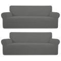 Stretch Couch Cover Grey 190-230cm - Pack of 2