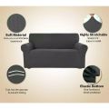 Stretch Couch Cover Grey 235-300cm - Pack of 2