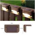 Solar Powered Outdoor Waterproof Deck Lights - 4 Pack