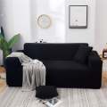 Stretch Couch Cover Black 235-300cm - Pack of 2