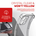 Transparent Silicone iPhone Case Cover with 2 Screen Protectors for Apple iPhone 12