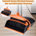 Windproof Brush and Dustpan Combo Set with 93cm Long Handle